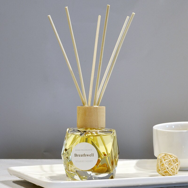 100 ml-es aromaterápiás üveg háztartási környezetbarát illatú légfrissítő náddiffúzor rattan pálcikákkal otthoni dekorációhoz