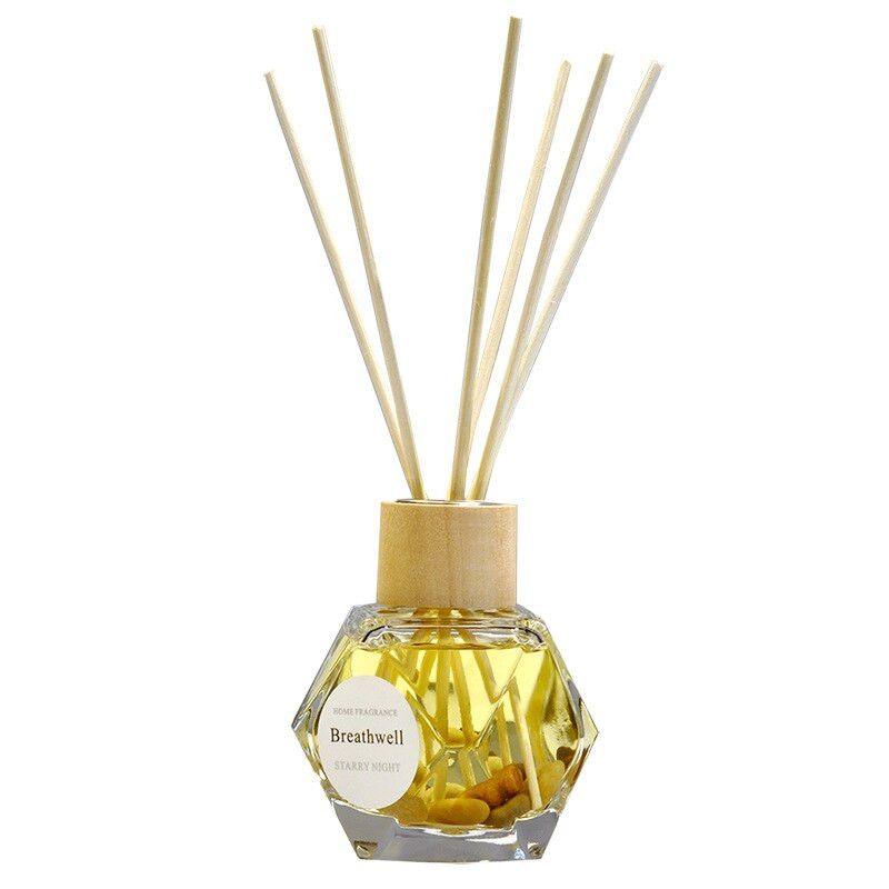 100 ml-es aromaterápiás üveg háztartási környezetbarát illatú légfrissítő náddiffúzor rattan pálcikákkal otthoni dekorációhoz