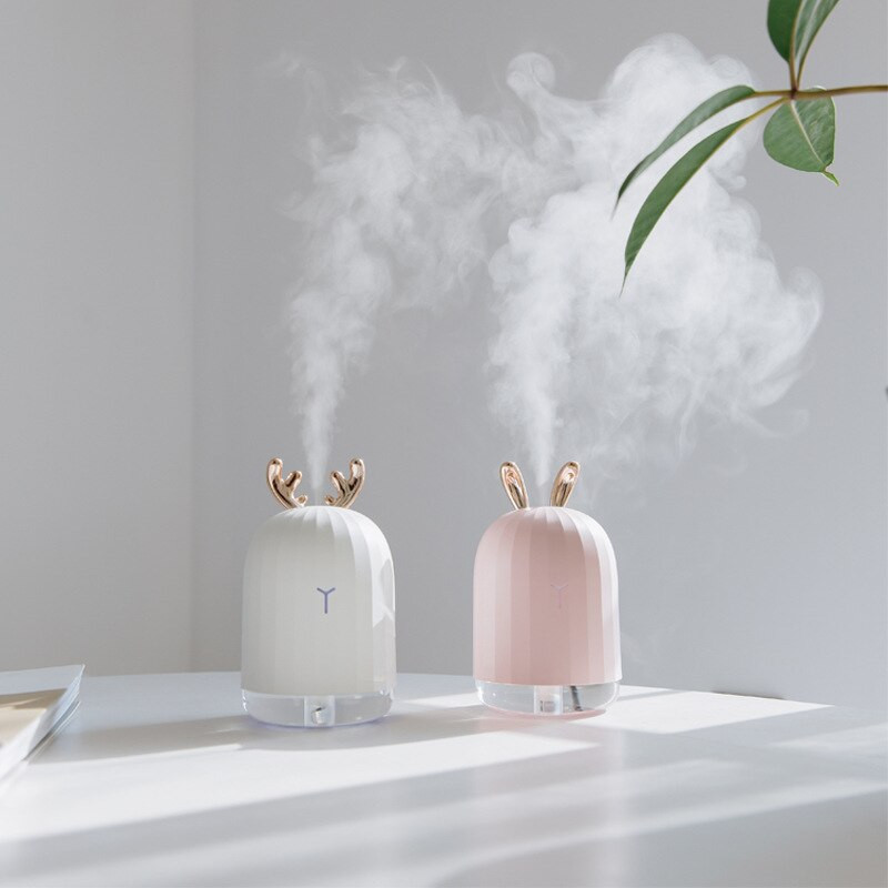 Οικιακός υγραντήρας αέρα USB φορητός Mini Ultrasonic Aroma Essential Oil Diffuser με πολύχρωμα φώτα