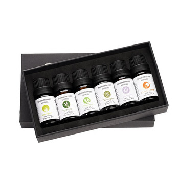 10mlX6PCS 100% Pure Aroma Essential Oil Kit Lemongrass Eucalyptus for Aromatherapy Humidifier Making Candle Making