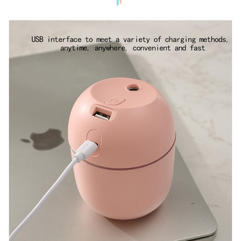 220ML Mini Portable Ultrasonic Air Humidifer Aroma Essential Oil Diffuser USB Mist Maker Aromatherapy Humidifiers for Home Car