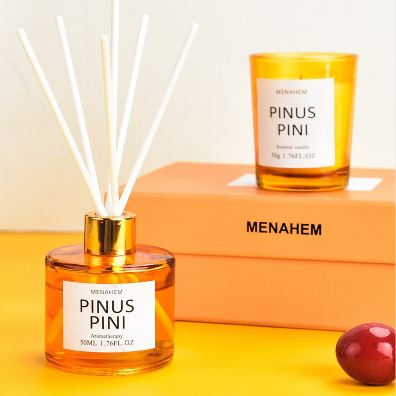 50 ml füstmentes szójabab gyertya illatú illóolaj ajándékdoboz Shangri-La / levendula aroma otthoni dekorációs ajándékokhoz
