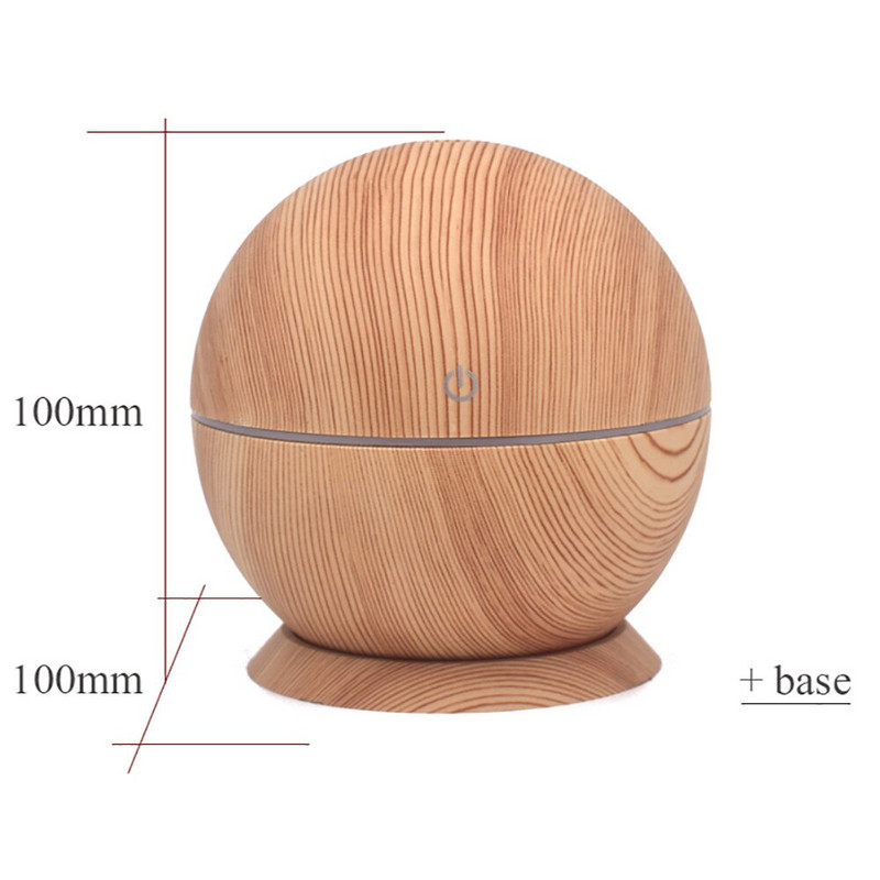 Υγραντήρας αέρα Electric Aroma Diffuser Aromatherapy Diffuser Wood Grain Oil Mist Maker Σετ ομίχλης καθαρισμού διάχυσης