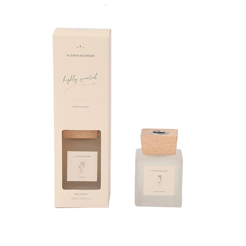 150ml Frosted Glass Bottle Aromatherapy Decoration Rattan Essential Oil Diffuser Set Rose/Osmanthus Reed Diffuserr