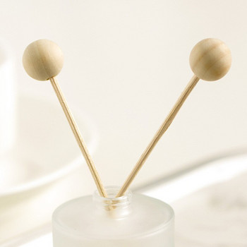 Комплект дифузьор от тръстика в корейски стил с 30 ml пръчици от етерично масло от естествен ратан и дървена топка Лавандула Гардения Жасмин Encounter