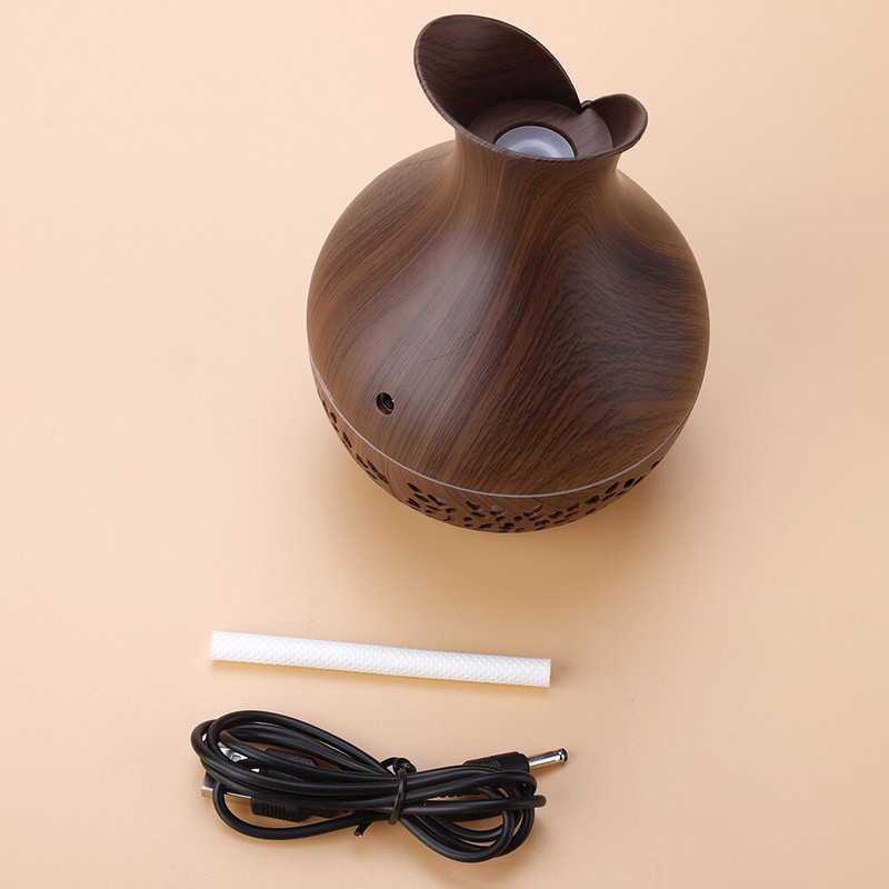 Párásító illóolaj diffúzor Otthoni irodai kellékek színválaszték Led szoba illat ködkészítő USB váza forma aromaterápia