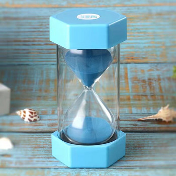 Blue Elf Quicksand 10/20/30/45/50/60 Minute Hourglass Timer Δημιουργικό δώρο γενεθλίων Πολύχρωμες εξαγωνικές κλεψύδρες Chronograph
