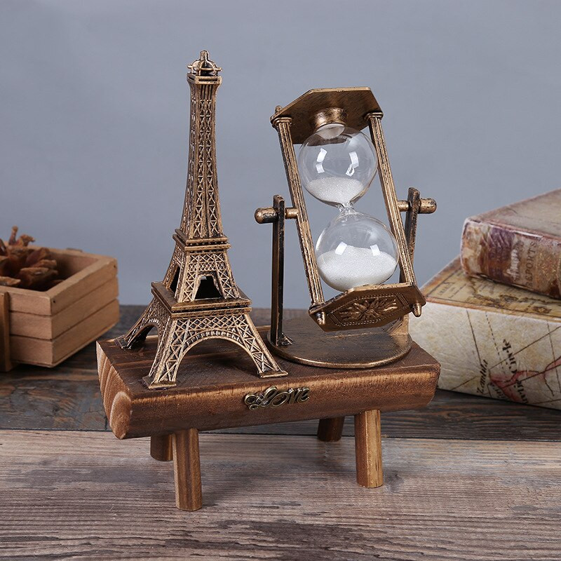 Senovinis smėlio laikrodis smėlio laikmatis Namų dekoras besisukantis metalas smėlio stiklas smėlio laikrodis Biuro stalo priedai Namų apyvokos daiktai Smėlio laikrodis