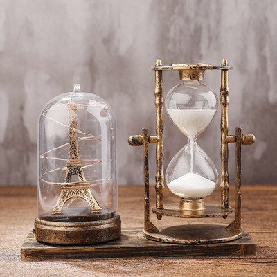 Retro pješčani sat, mala noćna lampa, kreativni nostalgični držač za olovke, živi pijesak, stolni ukras, poklon, veleprodaja