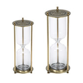 Sticla de clepsidra de sticlă cu scurgeri de nisip, cadou în stil antic, ornament decorativ pentru biroul de acasă, decorare birou de studiu