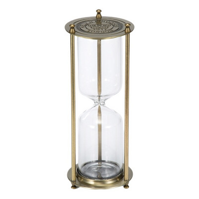 Sticla de clepsidra de sticlă cu scurgeri de nisip, cadou în stil antic, ornament decorativ pentru biroul de acasă, decorare birou de studiu