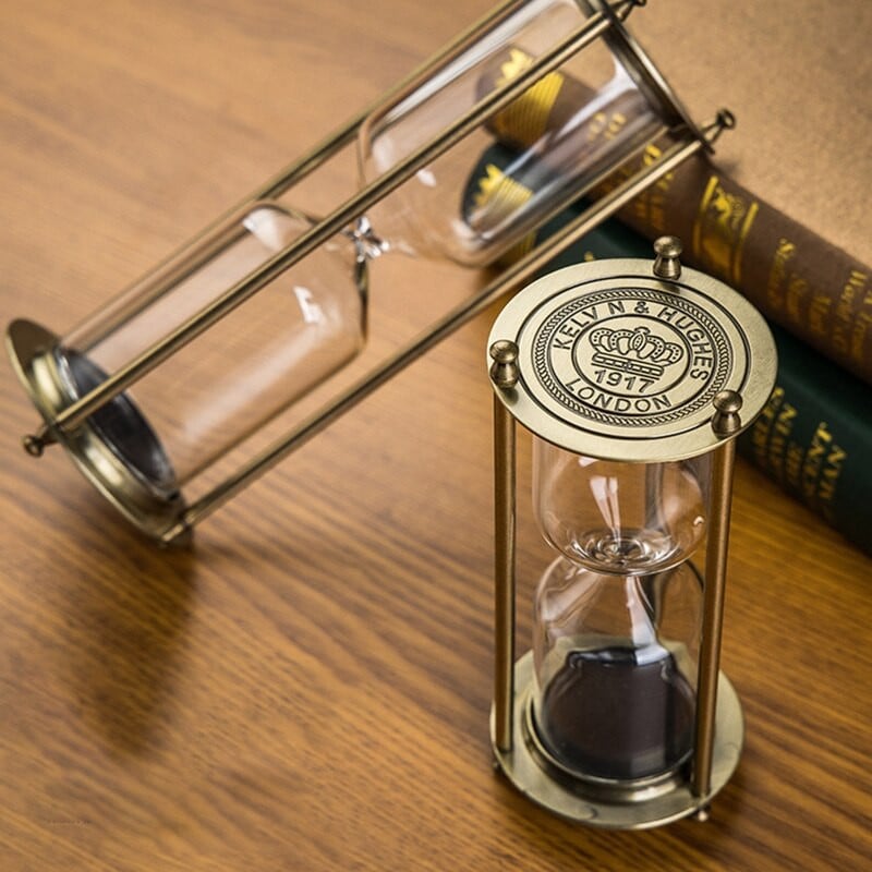 Sticla de clepsidra de sticlă cu scurgeri de nisip, cadou în stil antic, ornament decorativ pentru biroul de acasă, decorare birou de studiu