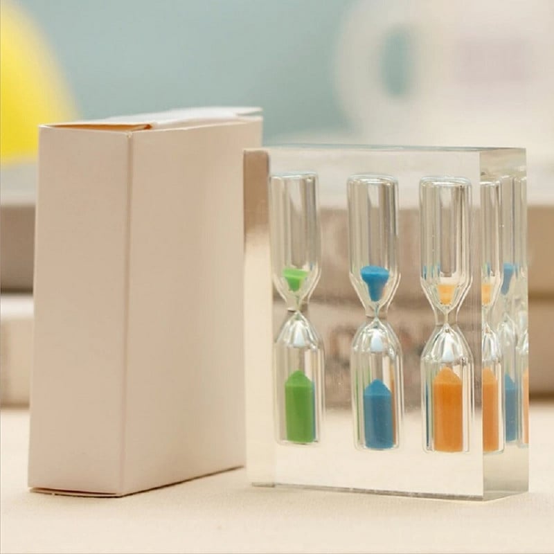 Akrilni mjerač vremena u obliku pješčanog sata 1/2/3/4/5 minuta Kreativni lijevak za vrijeme Dekoracija doma WC dodaci Blagdanski Sablier Zandloper