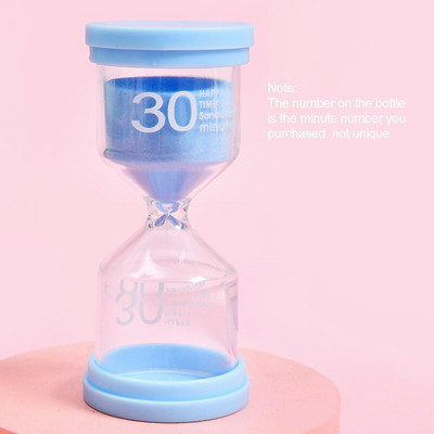 Smėlio laikrodžio rinkinys 5/10/15/20/30/45/60 minučių Kūrybiniai namai Chronografo papuošalai Plastikiniai saugai smėlio laikrodžiai Smėlio laikrodis vaikams