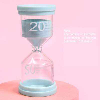 Smėlio laikrodžio rinkinys 5/10/15/20/30/45/60 minučių Kūrybiniai namai Chronografo papuošalai Plastikiniai saugai smėlio laikrodžiai Smėlio laikrodis vaikams