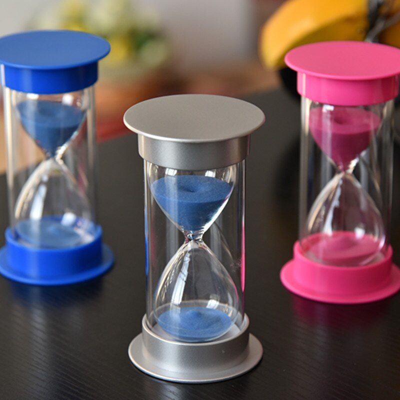 Smėlio laikrodžio rinkinys 5/10/15/20/30/45/60 minučių Kūrybiniai namai Chronografo papuošalai Plastikiniai saugai smėlio laikrodžiai Smėlio laikrodis vaikams