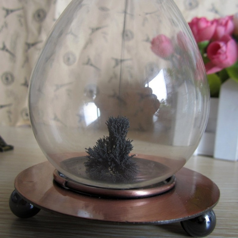 Kézzel fújt homokóra kreatív mágneses homok időzítő óra Ampulheta lakberendezési kézműves Valentin-napi ajándék