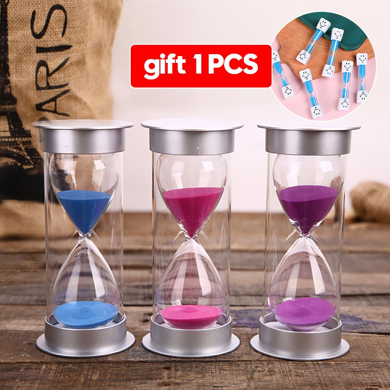 Smėlio laikrodžio rinkinys 5/10/15/20/30/45/60 Minutes Nordic Creative Home Chronografas Papuošalai Plastikiniai saugai Nenuleidžiami smėlio laikrodžiai Dovanos