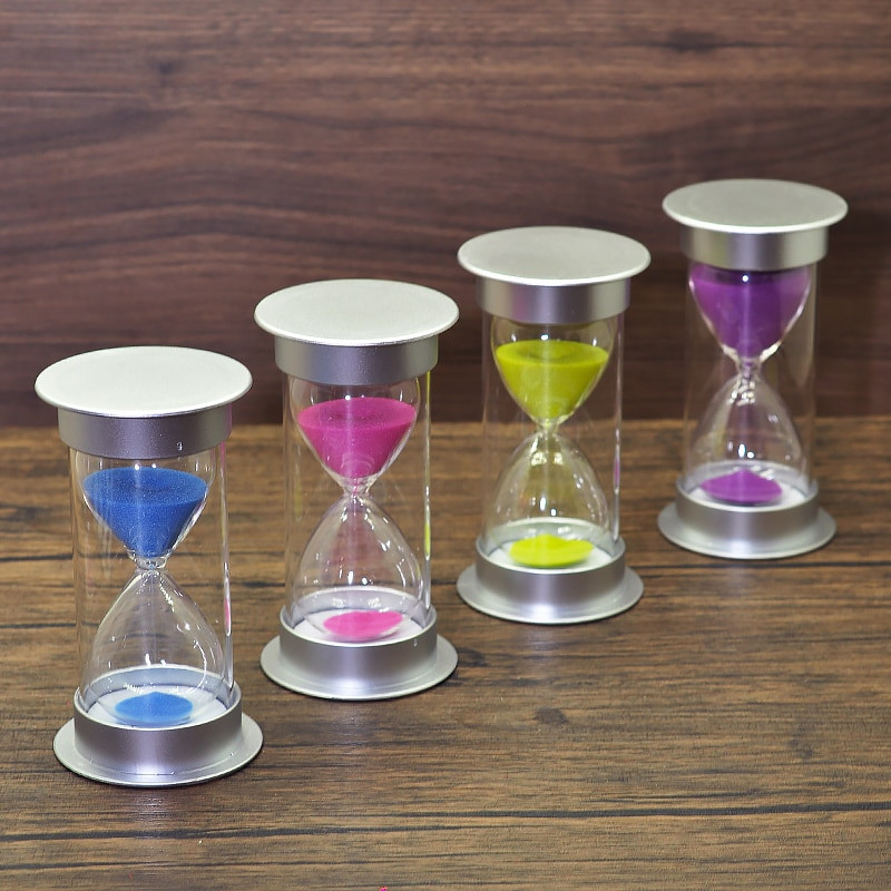 Smėlio laikrodžio rinkinys 5/10/15/20/30/45/60 Minutes Nordic Creative Home Chronografas Papuošalai Plastikiniai saugai Nenuleidžiami smėlio laikrodžiai Dovanos