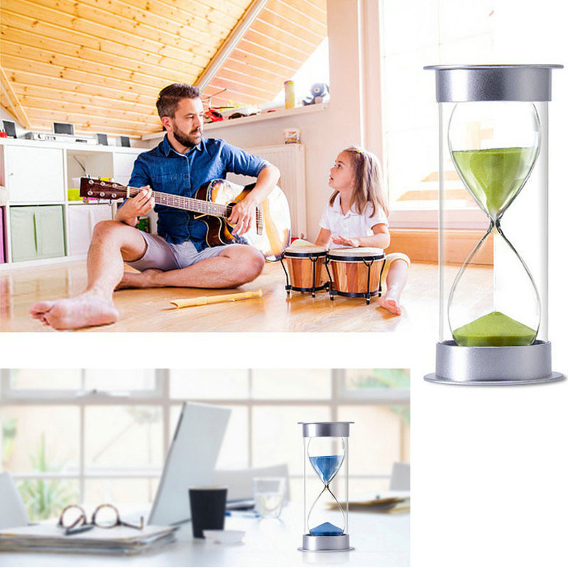 Smėlio laikrodžio rinkinys 5/10/15/20/30/45/60 Minutes Nordic Creative Home Chronografas Papuošalai Plastikiniai saugai Nenuleidžiami smėlio laikrodžiai Dovanos