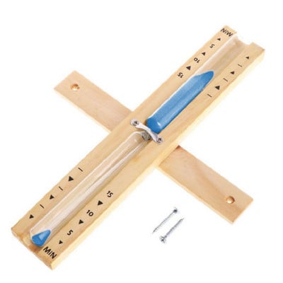 Sauna din lemn Clepsidra Montata pe perete Rotativa 15 minute Ceas din sticlă de nisip Timer Drop Ship