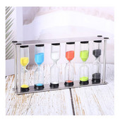 1/2/3/4/5/6 minuta Staklo, pješčani sat, metalni okvir, pješčani sat, pješčani sat, kućni dekor, rođendanski dar, sat, pješčani sat, obrtnički ukrasi