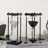 Kūrybiškas retro stiliaus smėlio laikrodis mini laikmatis Smėlio laikrodžio dekoratyvinis ornamentas gimtadienio dovana Svetainė Miegamasis Rašomojo stalo laikas Smėlio laikrodžio laikmatis