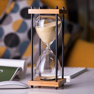 Clepsidra retro Decorație creativă pentru birou, cadou, clepsidră, timp, clepsidră, 30 de minute, ceas de nisip, ceas de nisip, decor de cameră LD420