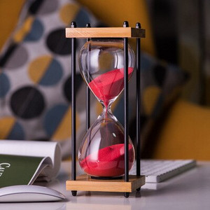 Clepsidra retro Decorație creativă pentru birou, cadou, clepsidră, timp, clepsidră, 30 de minute, ceas de nisip, ceas de nisip, decor de cameră LD420