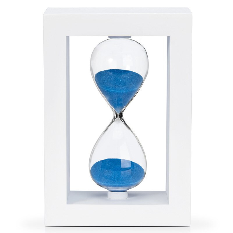 Többcélú homokóra homoküveg időzítő, különböző keretek és homok színek 15/30 perc dekorációhoz Irodai asztaldísz