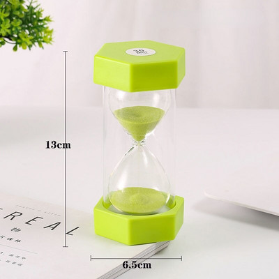 Cronometru de nisip galben clepsidra 5 15 20 30 45 60 de minute ceas de nisip ceas din plastic din sticlă de nisip cronometrare duș decor pentru copii cadouri