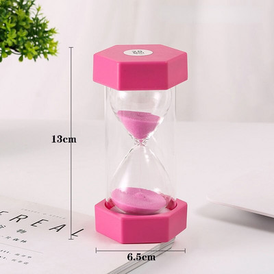 Cronometru de nisip galben clepsidra 5 15 20 30 45 60 de minute ceas de nisip ceas din plastic din sticlă de nisip cronometrare duș decor pentru copii cadouri