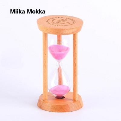 Kūrybingas medinis smėlio laikrodis 3/5 minutės smėlio laikrodis smėlio stiklas vaikiškas dantų šepetėlio laikmatis Valandinis stiklas Namų dekoravimo dovana vaikams gimtadienio proga