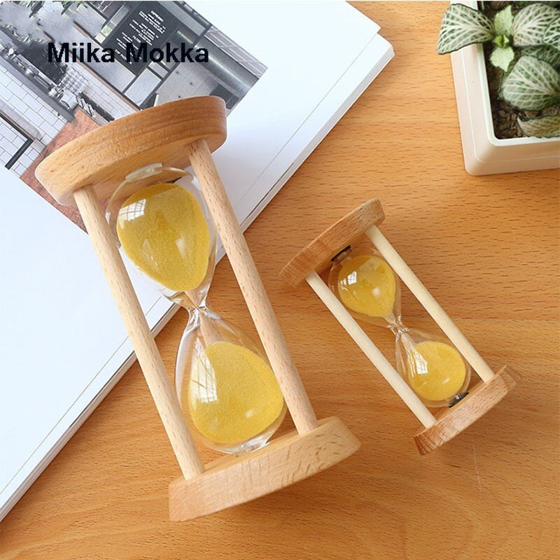 Kūrybingas medinis smėlio laikrodis 3/5 minutės smėlio laikrodis smėlio stiklas vaikiškas dantų šepetėlio laikmatis Valandinis stiklas Namų dekoravimo dovana vaikams gimtadienio proga