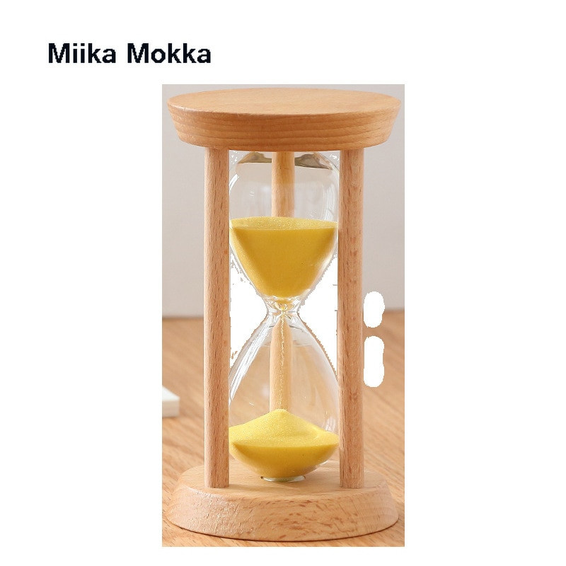 Kūrybingas medinis smėlio laikrodis 3/5 minutės smėlio laikrodis smėlio stiklas vaikiškas dantų šepetėlio laikmatis Valandinis stiklas Namų dekoravimo dovana vaikams gimtadienio proga