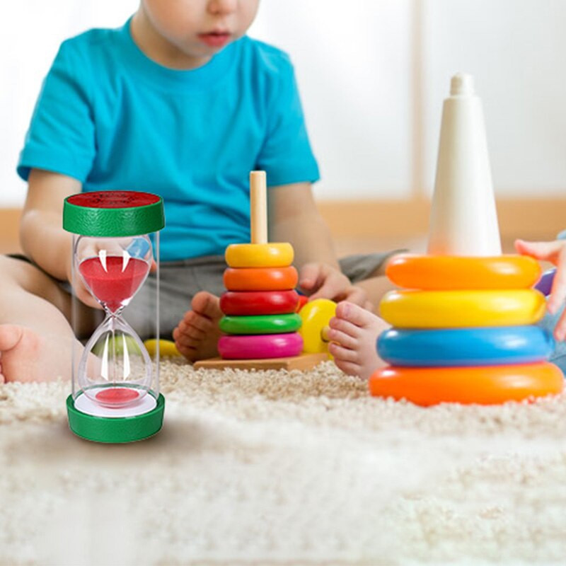 15/30/45/60 perc Gyümölcs Homokóra készlet Időzítő Asztali óra Asztali díszek Kreatív Gyerekek Tanulás Óra Ajándékok Lakberendezés Homokóra