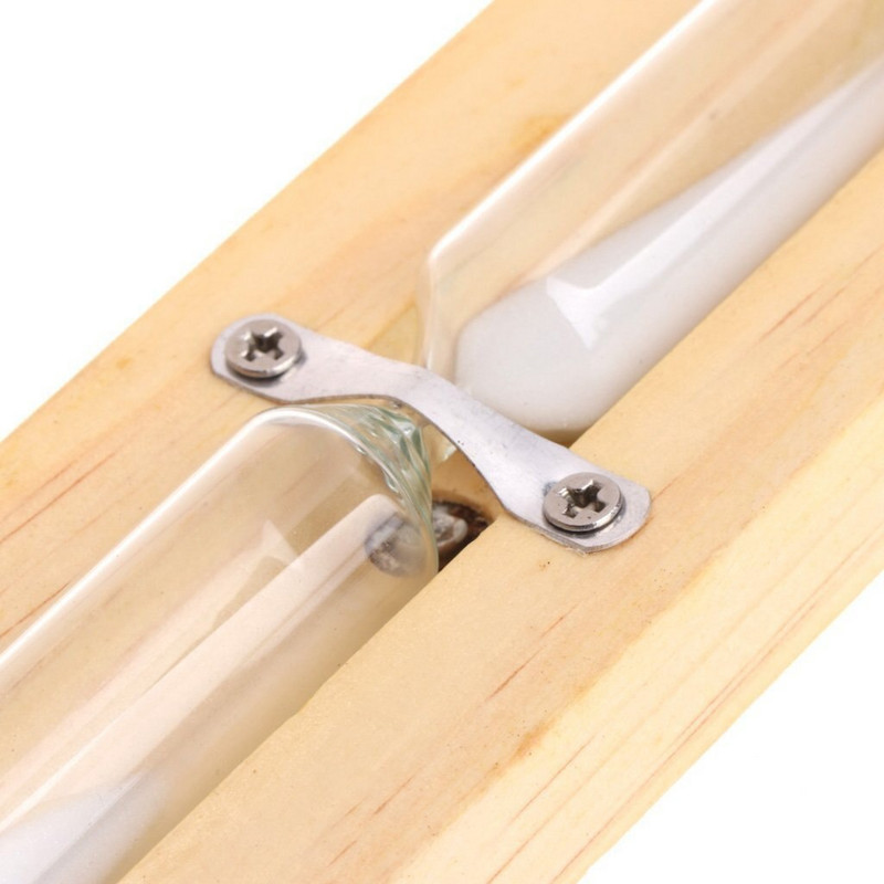 Medinės saunos smėlio laikrodis, montuojamas ant sienos, besisukantis 15 minučių smėlio stiklo laikrodis, balto smėlio laikmatis, skirtas naudoti namuose Neprivaloma