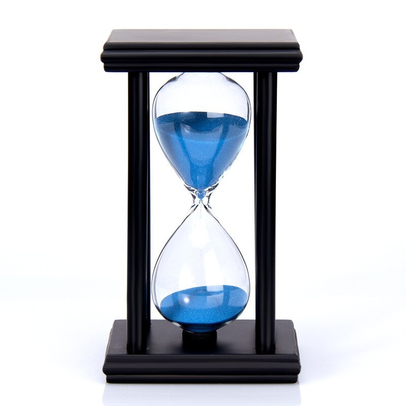 30 perc Homokóra Visszaszámlálás időzítés Modern fa homoküveg időzítő lakberendezési díszek Reloj De Arena újévi ajándékok