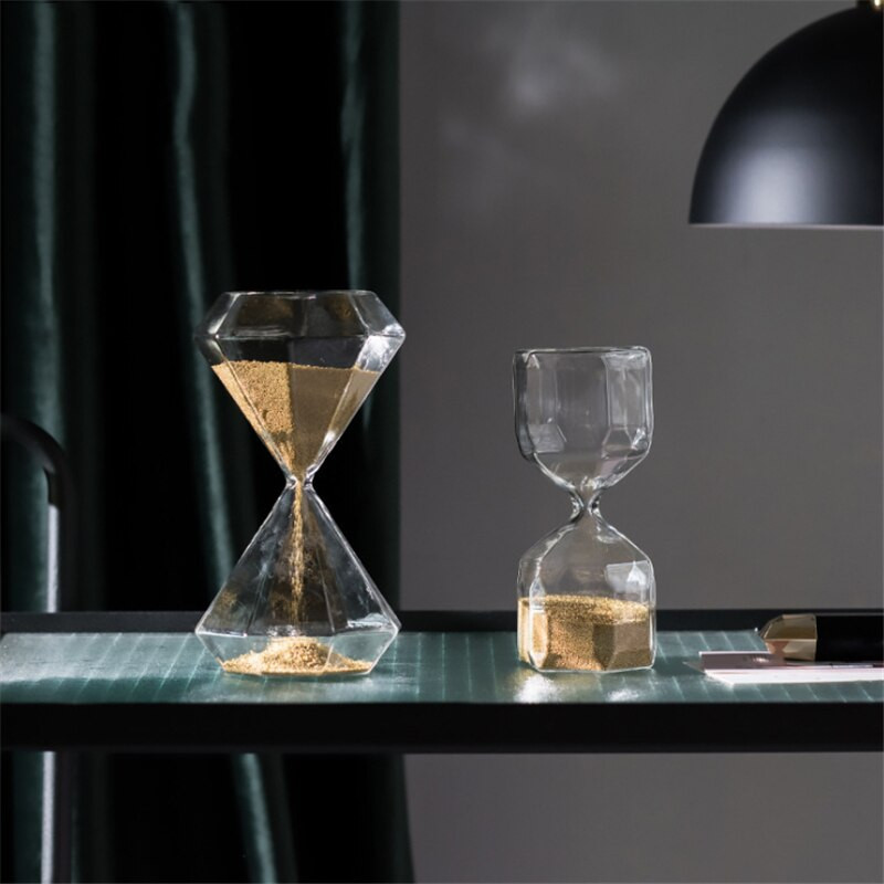 Nordic Simple Sand Homokóra Időzítők Hálószoba Tanulmány Iroda Hotel Nappali Modern dekoráció Üveg Kiegészítők Kézműves Dísz