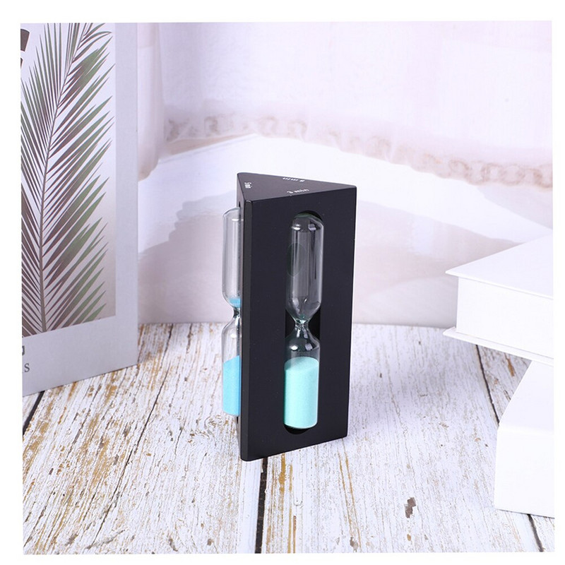 Clepsidra 3 în 1, cadru din lemn, cronometru cu nisip, 1/3/5 minute, ceas cu nisip, decor pentru acasă, cadou pentru ziua de zi de naștere, ceas, clepsidra, ornament pentru artizanat