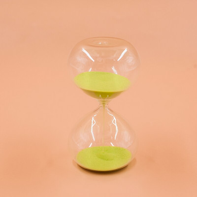 Ceasuri Nisip Clepsidra 5min/15min/30min Culoare Nisip Cronometru Rotund Transparent Sticlă de Nisip Camera Decorare Casă Roșu, Verde, Albastru, Roz