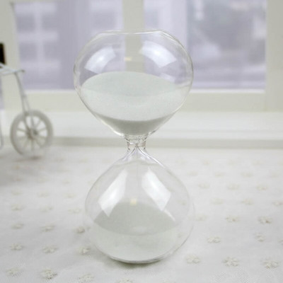 Ceasuri Nisip Clepsidra 5min/15min/30min Culoare Nisip Cronometru Rotund Transparent Sticlă de Nisip Camera Decorare Casă Roșu, Verde, Albastru, Roz