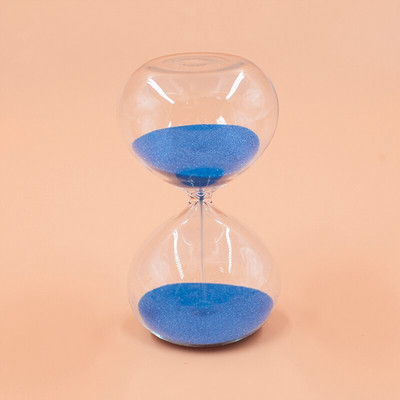 Ceasuri Nisip Clepsidra 5min/15min/30min Culoare Nisip Cronometru Rotund Transparent Sticlă de Nisip Camera Decorare Casă Roșu, Verde, Albastru, Roz