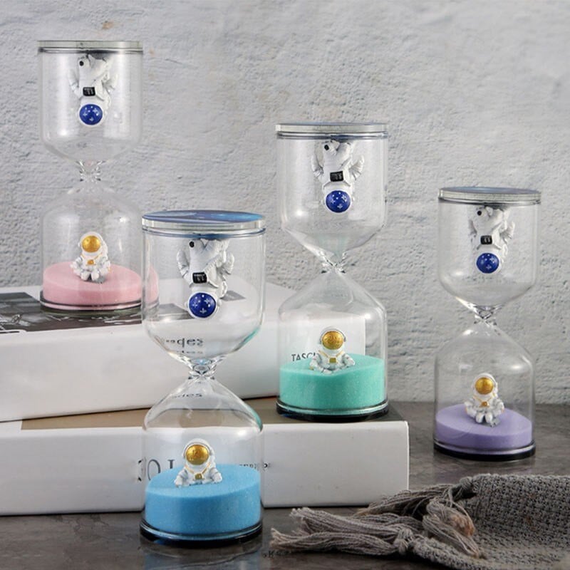 Nou astronaut ceas cu nisip clepsidra pentru gatit spalat pe dinti 30 de minute cu cronometru pentru nisip pentru ameliorarea stresului pentru copii cadou de aniversare