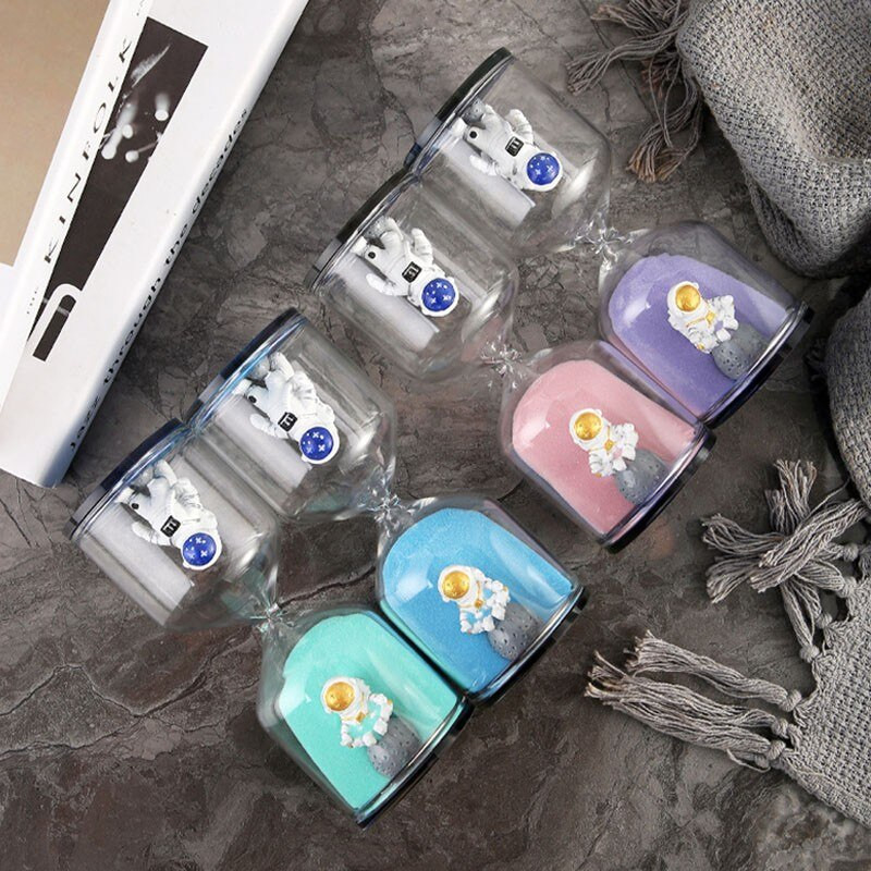 Nou astronaut ceas cu nisip clepsidra pentru gatit spalat pe dinti 30 de minute cu cronometru pentru nisip pentru ameliorarea stresului pentru copii cadou de aniversare