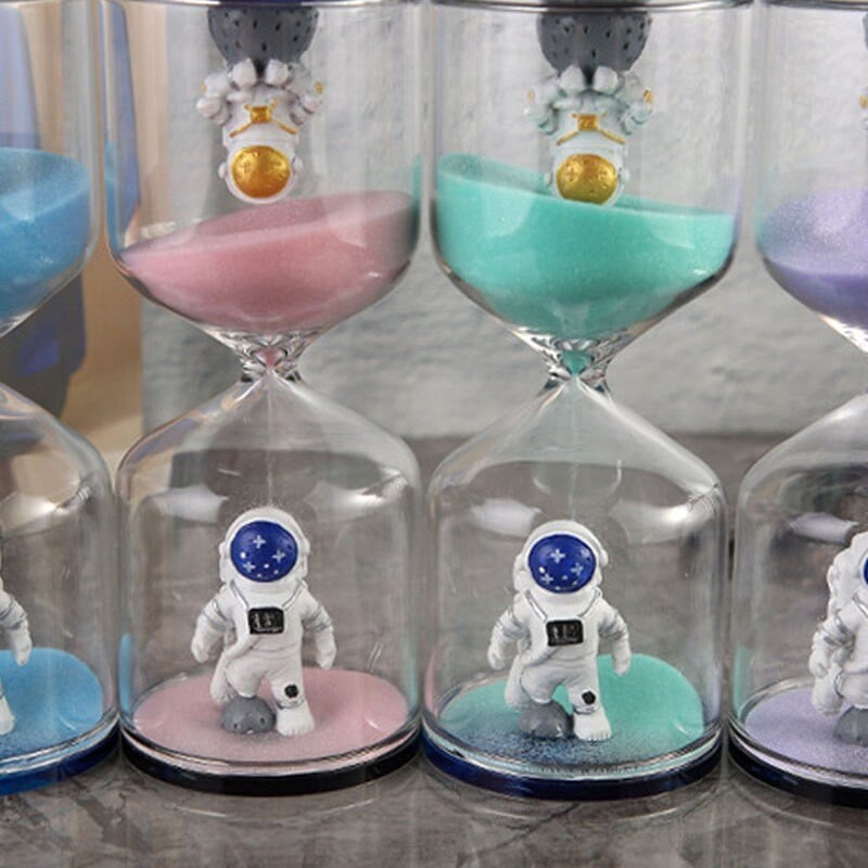 Nou astronaut ceas cu nisip clepsidra pentru gatit spalat pe dinti 30 de minute cu cronometru pentru nisip pentru ameliorarea stresului pentru copii cadou de aniversare