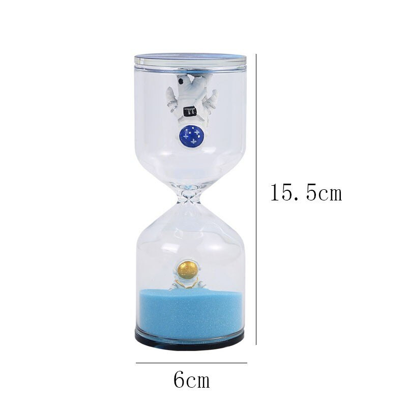 Nou astronaut ceas cu nisip clepsidra pentru gatit spalat pe dinti 30 de minute cu cronometru pentru nisip pentru ameliorarea stresului pentru copii cadou de aniversare