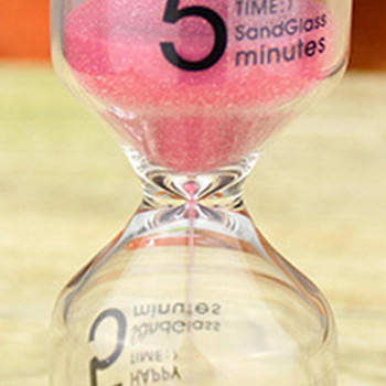 6Pcs/Set 1/3/5/10/15/60 Mins Καινοτόμο Διακοσμητικό Γυαλί Κλεψύδρας Φορητό Μίξ Χρώμα Χρονόμετρο άμμου Sandglass Sand Clock for Daily