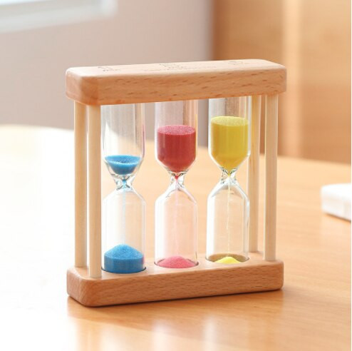 1/3/5 perces fából készült homokóra Aranyos 3 az 1-ben többfunkciós homokozó otthoni irodai teázóasztal díszítésére Születésnapi ajándékok gyerekeknek