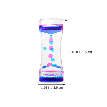 Liquid Timer Motion Sensory Toys Bubbler Desktop Bubble Desk Water Sand Timers Διακοσμητικό φωτιστικό Sandglass Καινοτομία Perpetual Bead